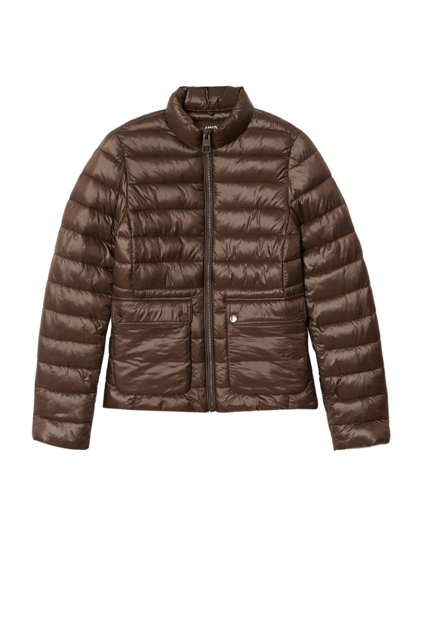 Куртка стеганая BLANDIPO с карманами|Основной цвет:Коричневый|Артикул:37034377 | Фото 1