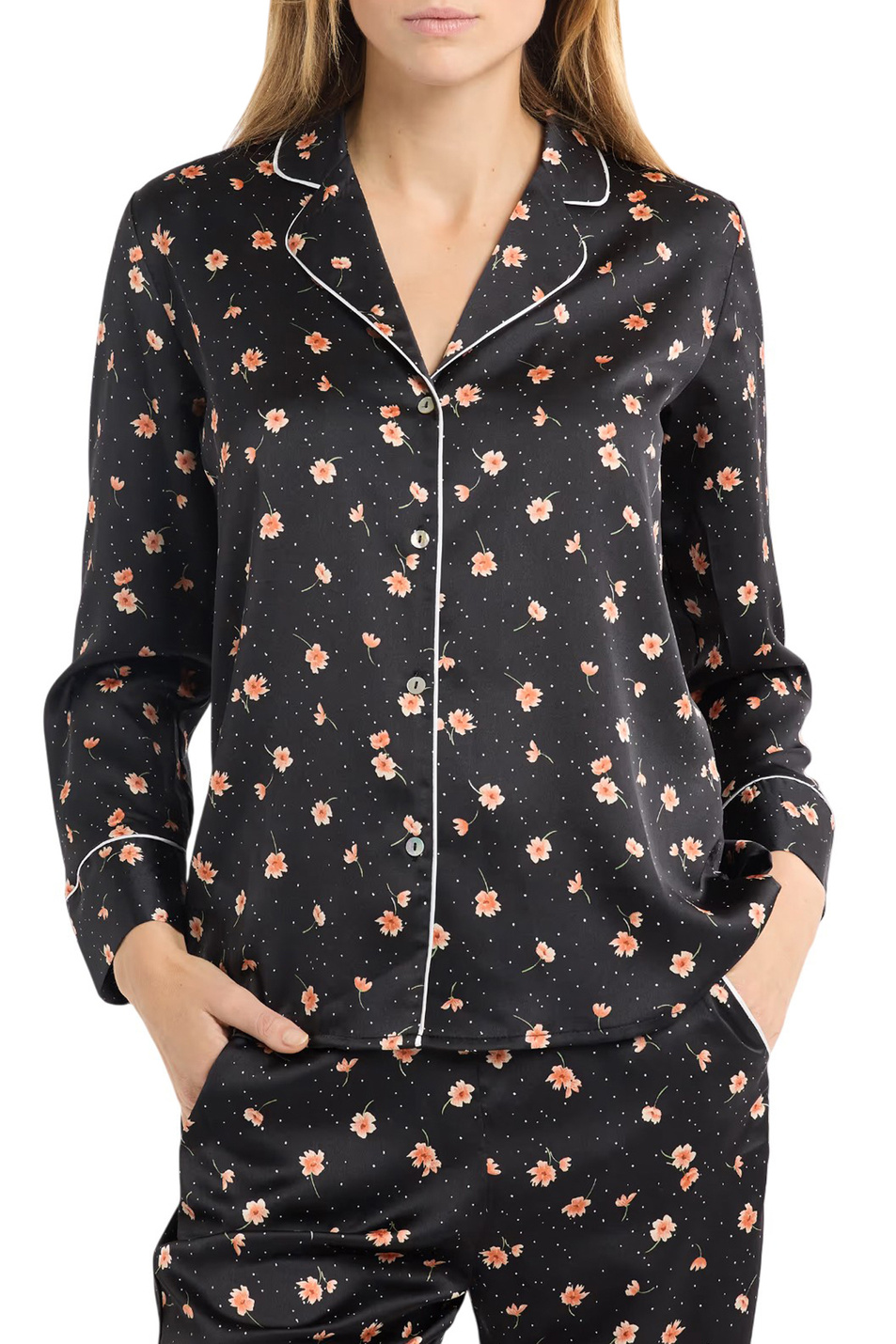 Женский Etam Пижамная рубашка MEDRA в полоску (цвет ), артикул 6557127 | Фото 1