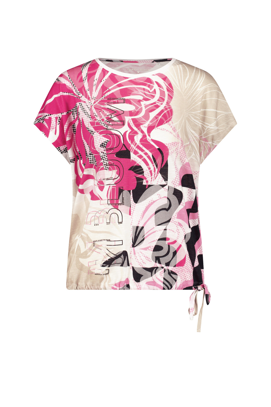 Женский Gerry Weber Футболка с принтом и стразами (цвет ), артикул 570302-35029 | Фото 1