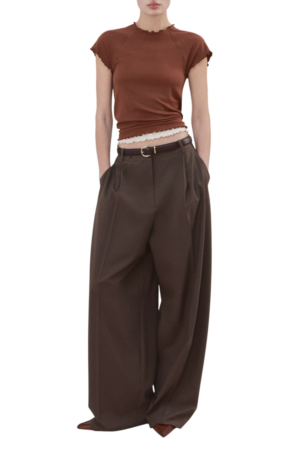 Женский Mango Футболка CURLITA из эластичной вискозы (цвет ), артикул 27074079 | Фото 2