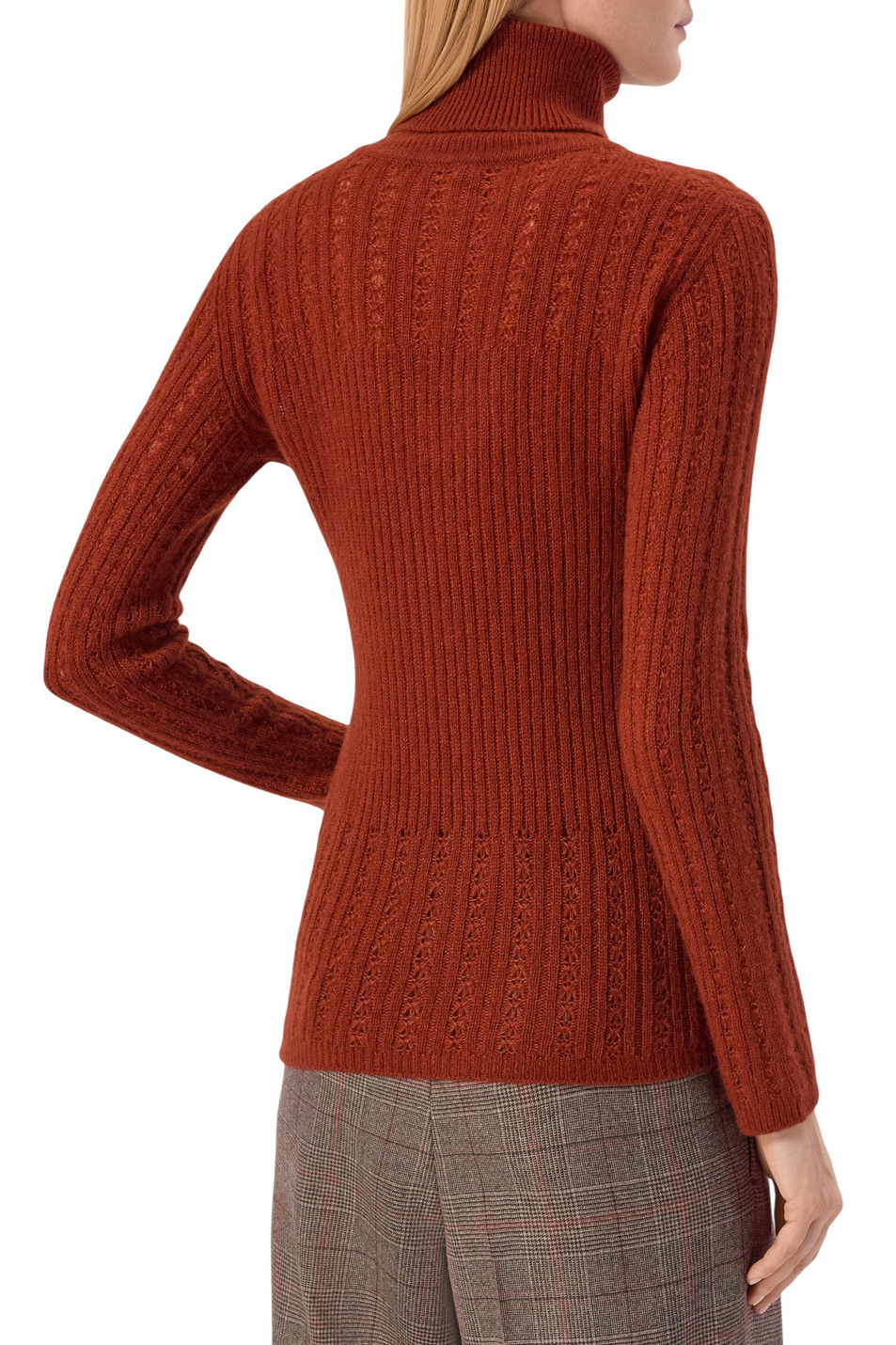 Женский Kiton Свитер из кашемира и шелка (цвет ), артикул D6071532368005 | Фото 5