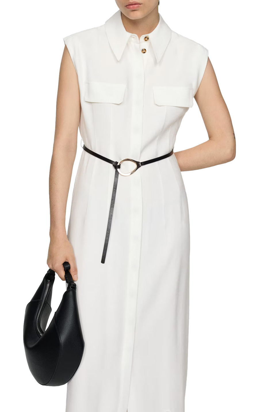 Женский Mango Платье-рубашка CASINO с поясом (цвет ), артикул 67935738 | Фото 3