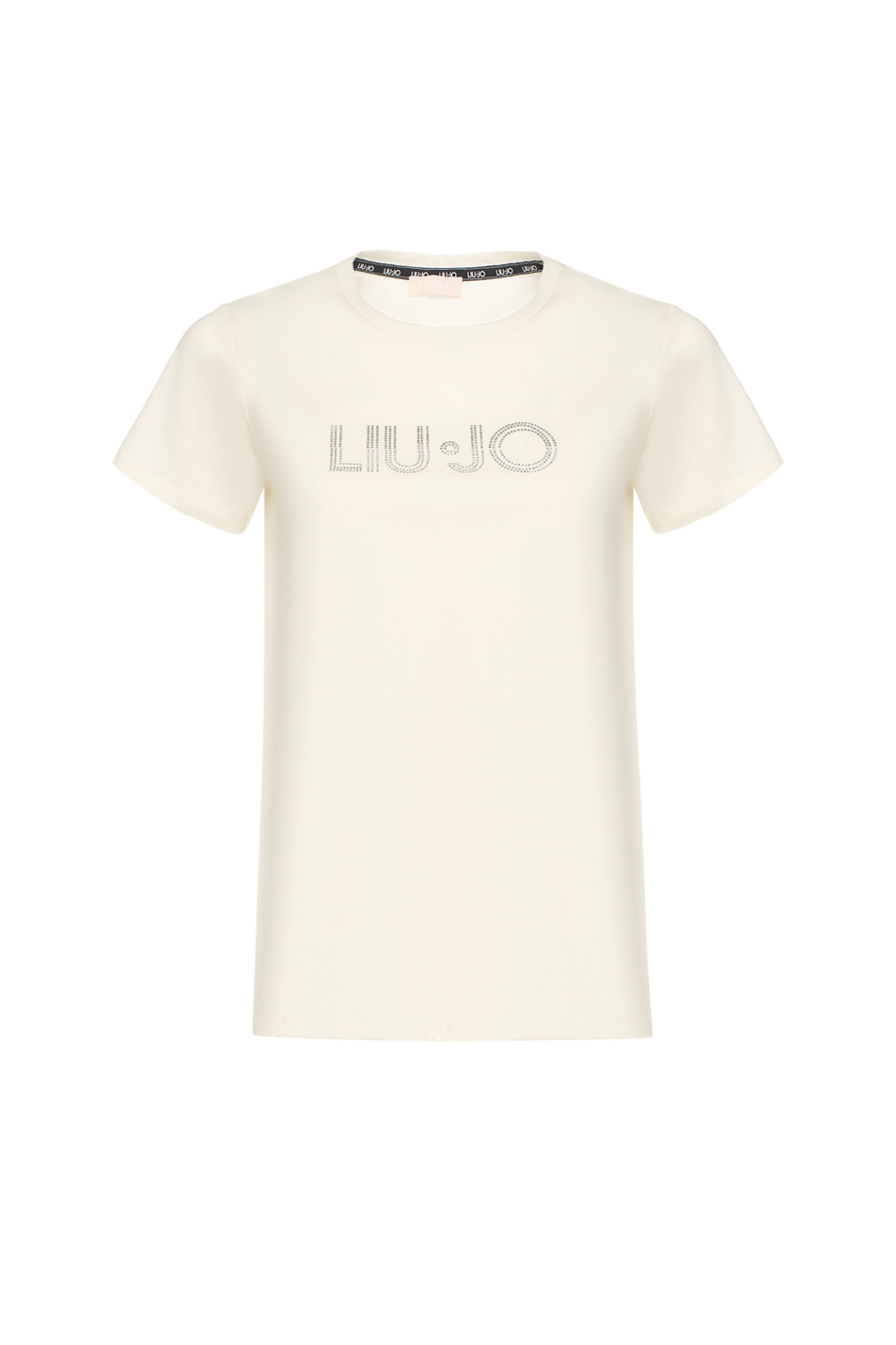 Женский Liu Jo Футболка из хлопка со стразами (цвет ), артикул TA6056JS923 | Фото 1