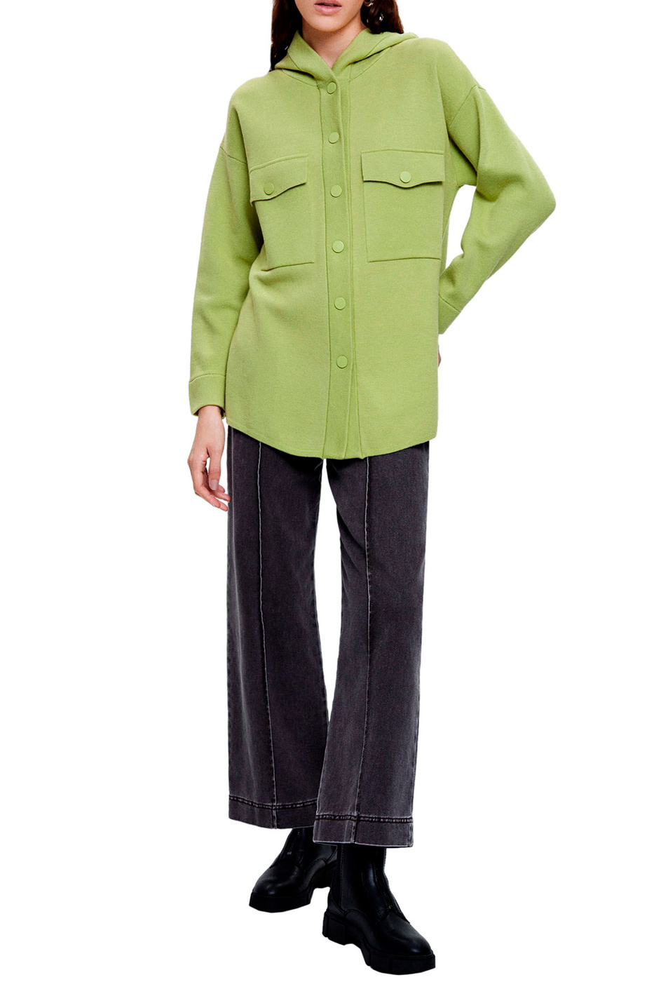 Женский Parfois Куртка-рубашка с нагрудными карманами (цвет ), артикул 204776 | Фото 2
