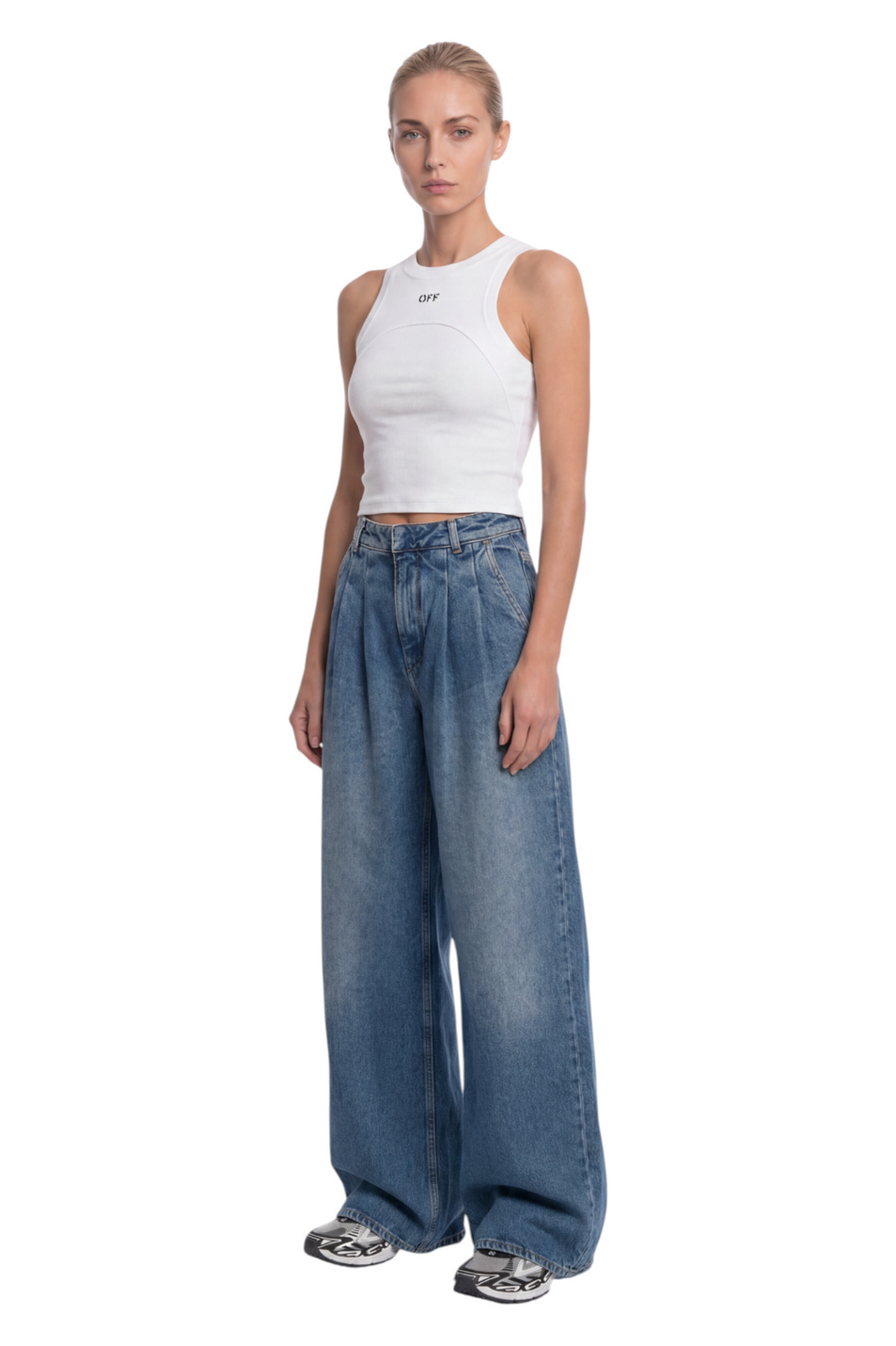 Женский Off-White Джинсы из хлопка (цвет ), артикул OWYB01MS26DEN0014000 | Фото 3