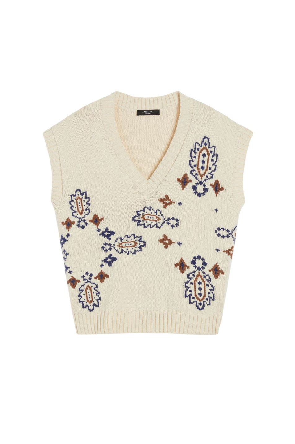 Женский Weekend Max Mara Жилет CRUSCA из смесового хлопка (цвет ), артикул 2525356041 | Фото 1