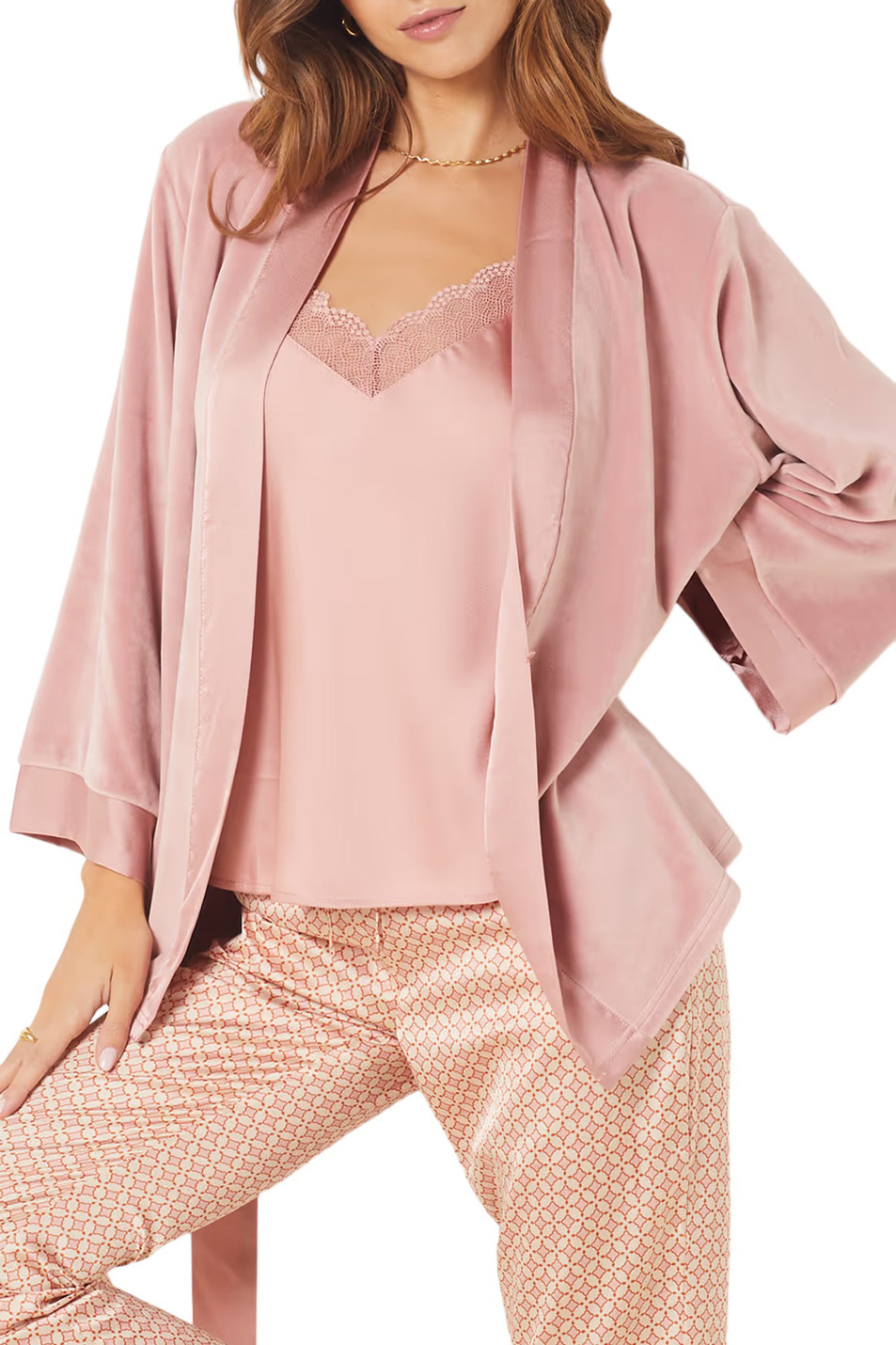 Женский Etam Костюм домашний KLAARE 3 PIECES (брюки, халат, топ) (цвет ), артикул 6542521 | Фото 3