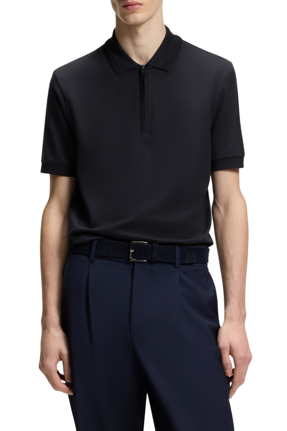 Мужской BOSS Поло Paras на молнии (цвет ), артикул 50554614 | Фото 3