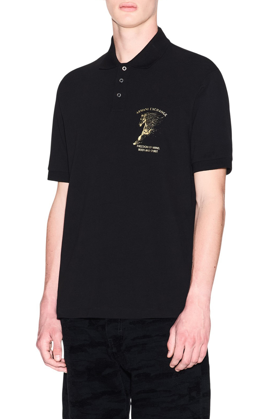 Мужской Armani Exchange Поло из хлопка (цвет ), артикул XM001993-AF10366 | Фото 3