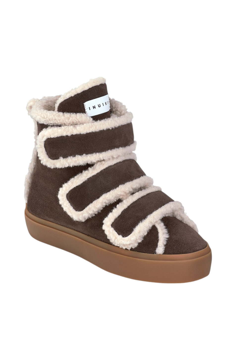 Полусапоги SHEARLING VELCRO WEDGE с натуральным мехом|Основной цвет:Коричневый Женский Inuikii Полусапоги SHEARLING VELCRO WEDGE с натуральным мехом (цвет ), артикул 1001.004.0151 | Фото 2