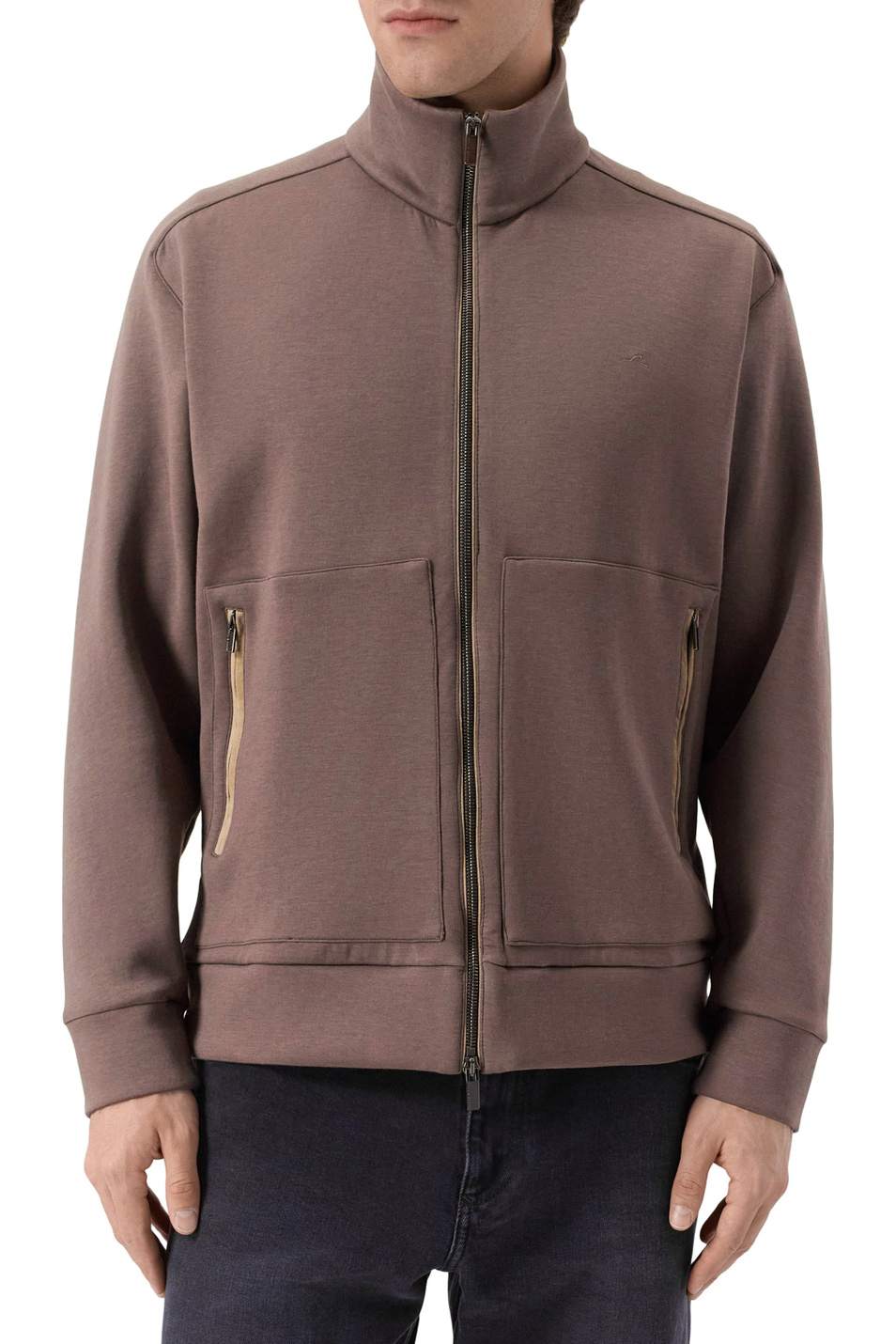 Толстовка с логотипом|Основной цвет:Коричневый Мужской Paul & Shark Толстовка с логотипом (цвет ), артикул 15311815 | Фото 4