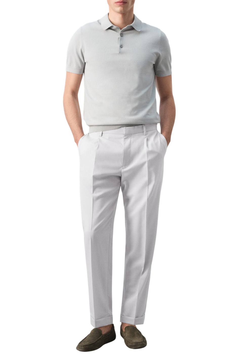 Мужской Mango Man Поло ARRAONA из хлопка (цвет ), артикул 27035945 | Фото 2