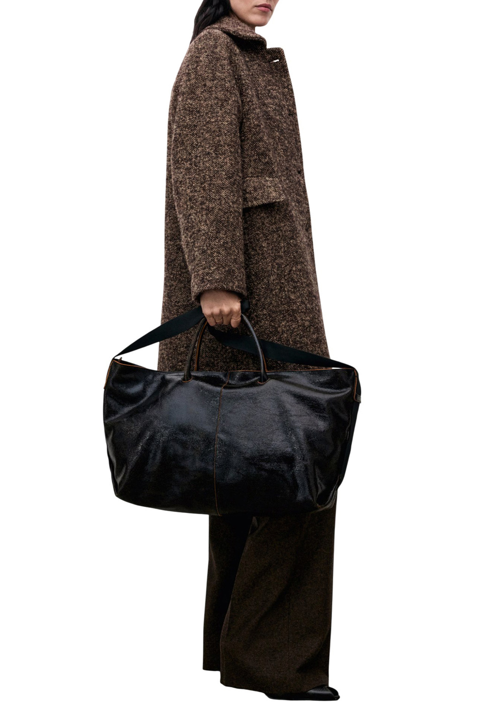 Пальто BASSEL из смесовой шерсти|Основной цвет:Коричневый Женский Mango Пальто BASSEL из смесовой шерсти (цвет ), артикул 17037910 | Фото 2