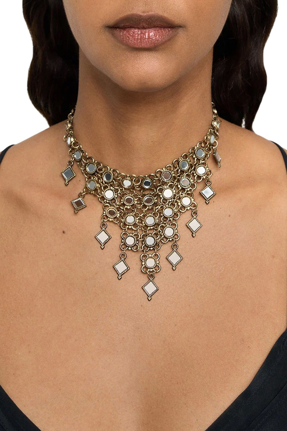 Колье с декором|Основной цвет:Золотой Женский Parfois Колье с декором (цвет ), артикул 242550 | Фото 3