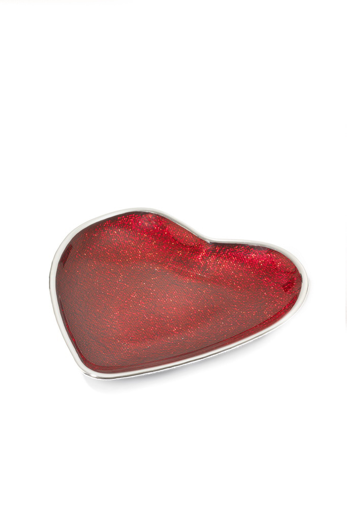 Не имеет пола Greggio Чаша декоративная Red Glitter Heart 19 см (цвет ), артикул 51362746 | Фото 1