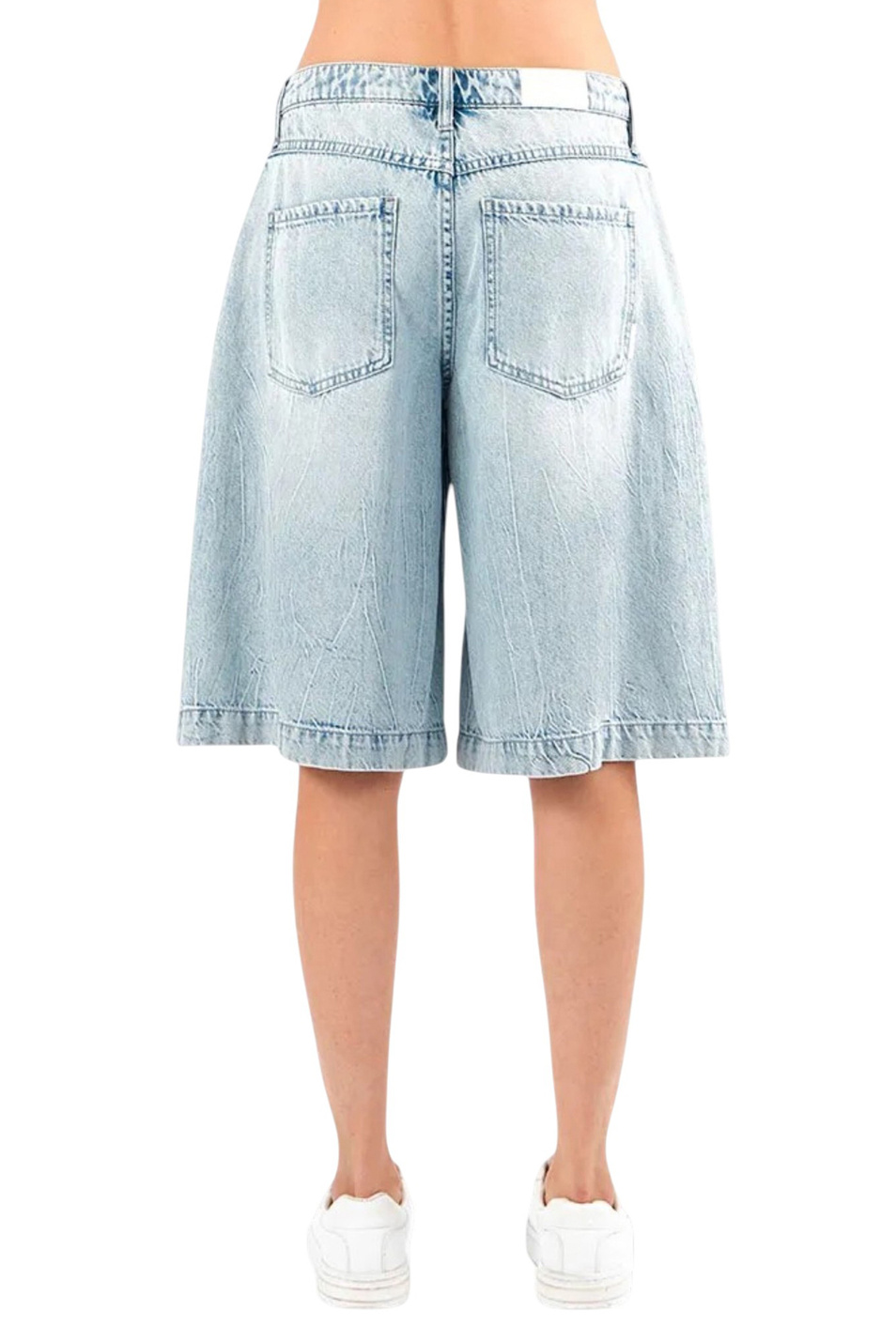 Женский Armani Exchange Шорты-бермуды джинсовые (цвет ), артикул XW002359-AF21349 | Фото 4