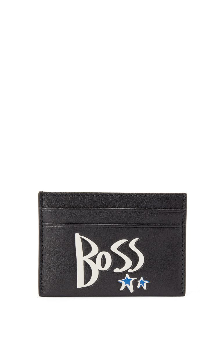 BOSS Чехол для карт Holiday с принтом из натуральной кожи (цвет ), артикул 50447248 | Фото 1