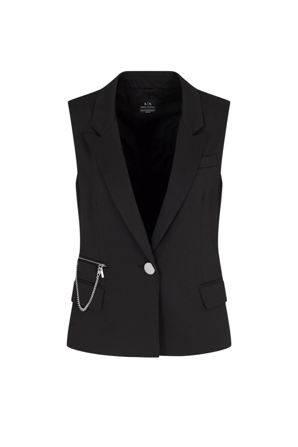 Женский Armani Exchange Жилет однотонный (цвет ), артикул XW000435-AF12749 | Фото 1
