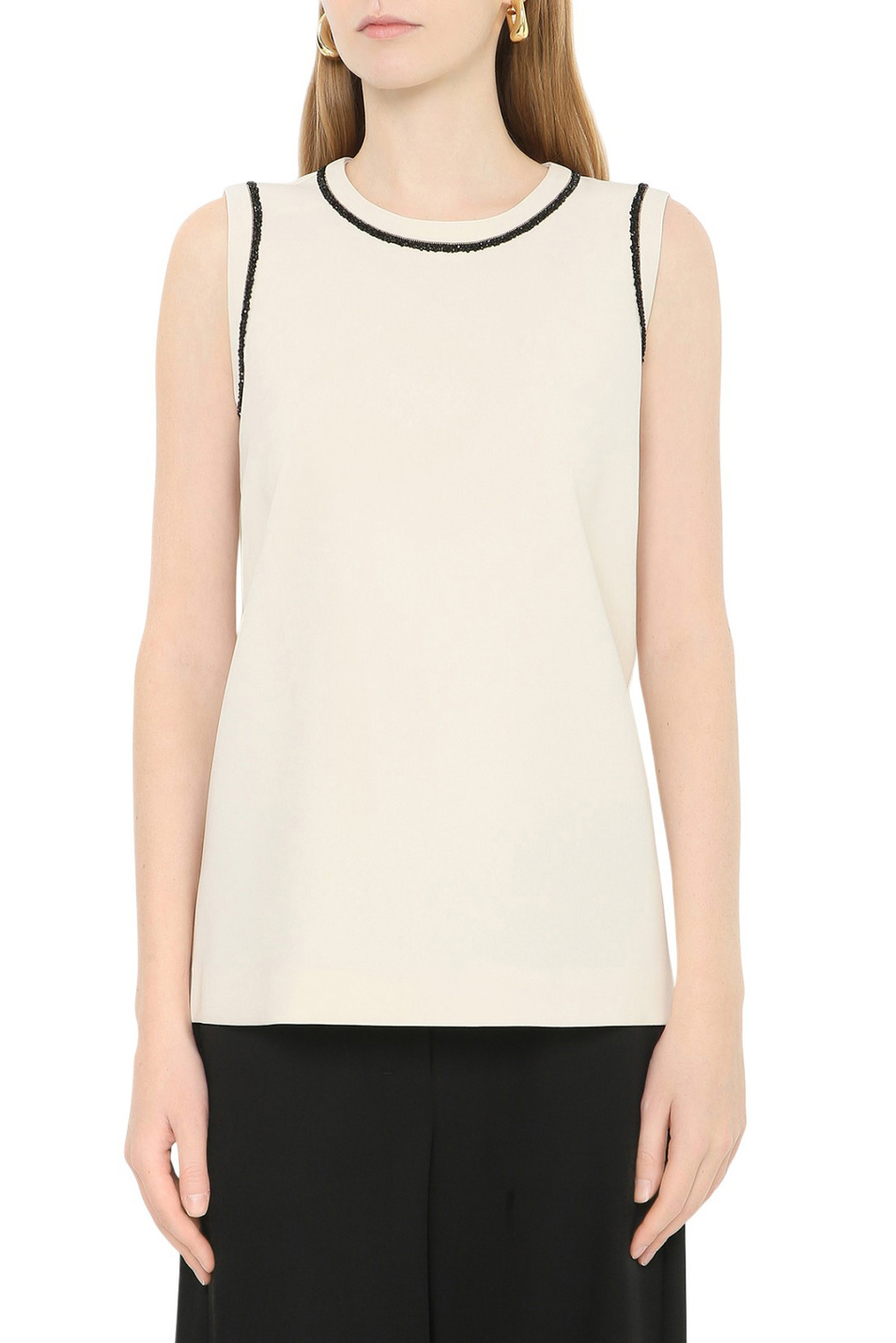 Женский Max Mara Джемпер MSTZAINO однотонный (цвет ), артикул 2616191015 | Фото 4