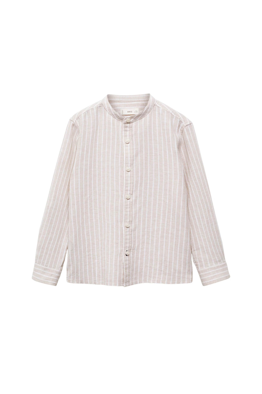 Рубашка FORM из хлопка и льна|Основной цвет:Кремовый|Артикул:67034785 | Фото 1