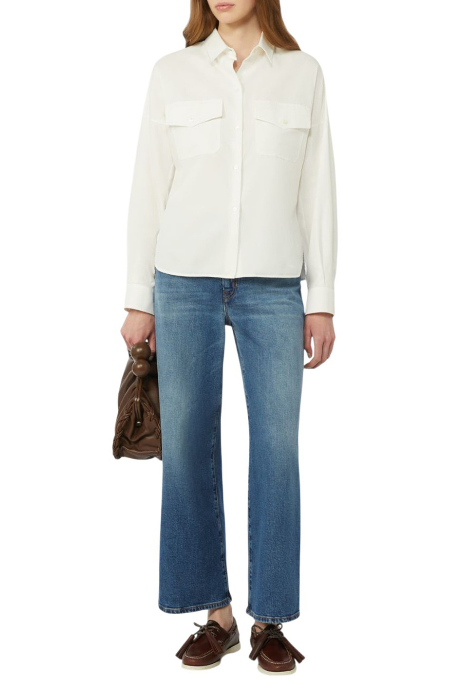 Женский Weekend Max Mara Джинсы PULVINO из эластичного хлопка (цвет ), артикул 2615181061 | Фото 2