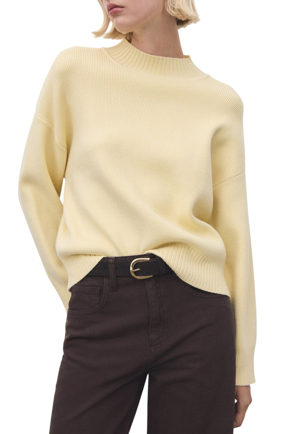 Женский Mango Свитер RINO с высоким воротником (цвет ), артикул 17007788 | Фото 3