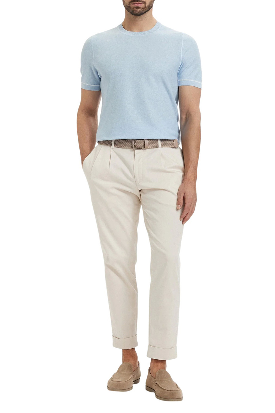 Мужской BOSS Джемпер H-Nalon из смесового хлопка (цвет ), артикул 50560482 | Фото 3