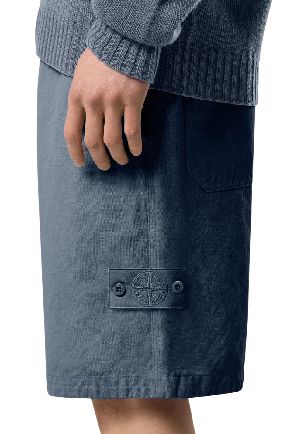 Мужской Stone Island Шорты из смесового хлопка (цвет ), артикул L1S15L100003-S0F36 | Фото 5