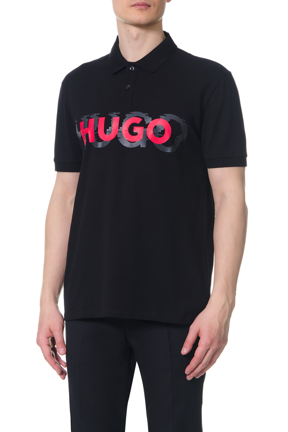 HUGO Футболка поло с крупным лого на груди (цвет ), артикул 50468259 | Фото 1