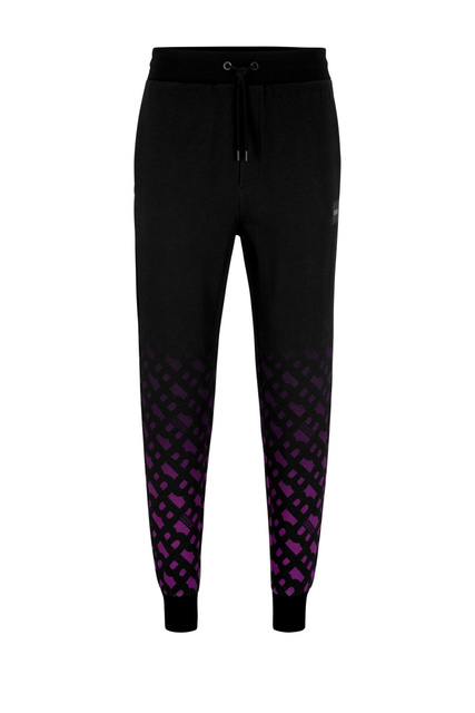 Спортивные брюки с градиентной монограммой|Основной цвет:Фиолетовый|Артикул:50493297 | Фото 1