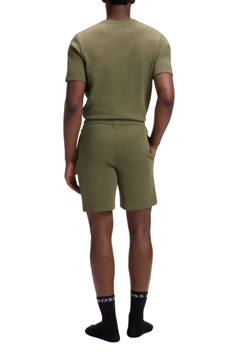 Мужской BOSS Футболка Waffle из смесового хлопка (цвет ), артикул 50535891 | Фото 4