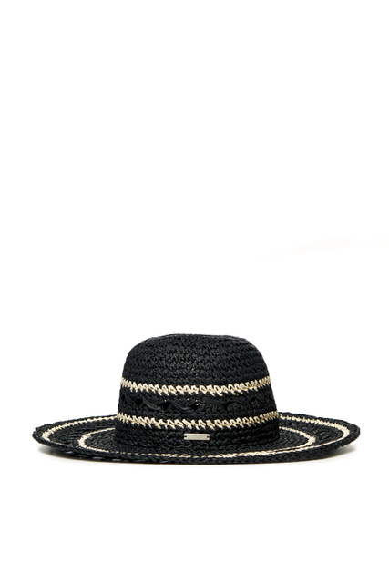 Шляпа с металлическим лого|Основной цвет:Черный|Артикул:055067-00000 | Фото 1