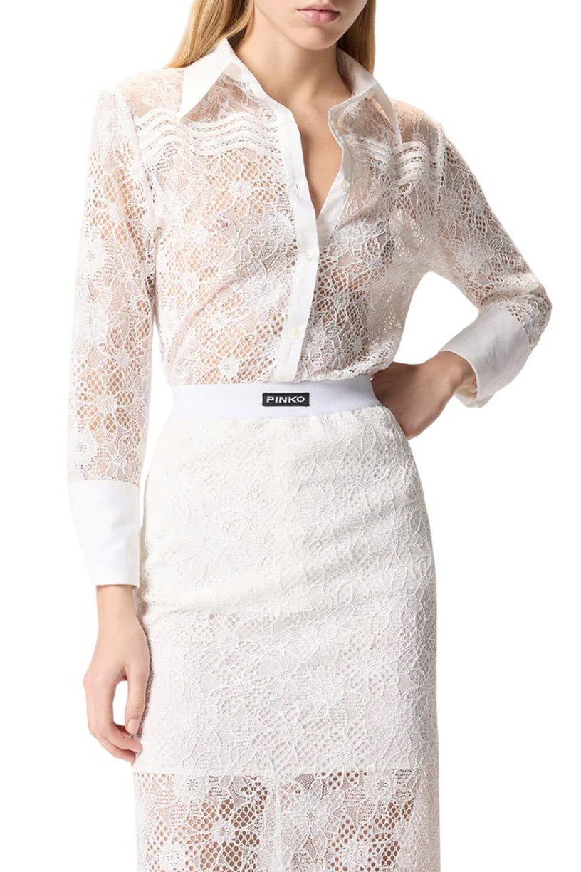Женский Pinko Блузка из кружева (цвет ), артикул 106600A381 | Фото 4