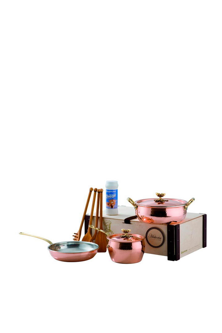 Набор из 5 предметов c деревянными приборами и чистящим средством|Основной цвет:Розовый|Артикул:3305B | Фото 1