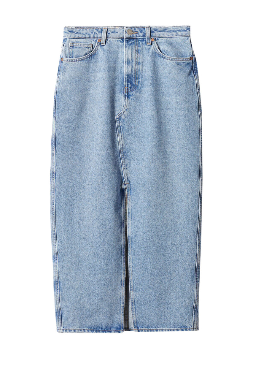 Юбка джинсовая MATILDA из натурального хлопка|Основной цвет:Синий|Артикул:57050477 | Фото 1