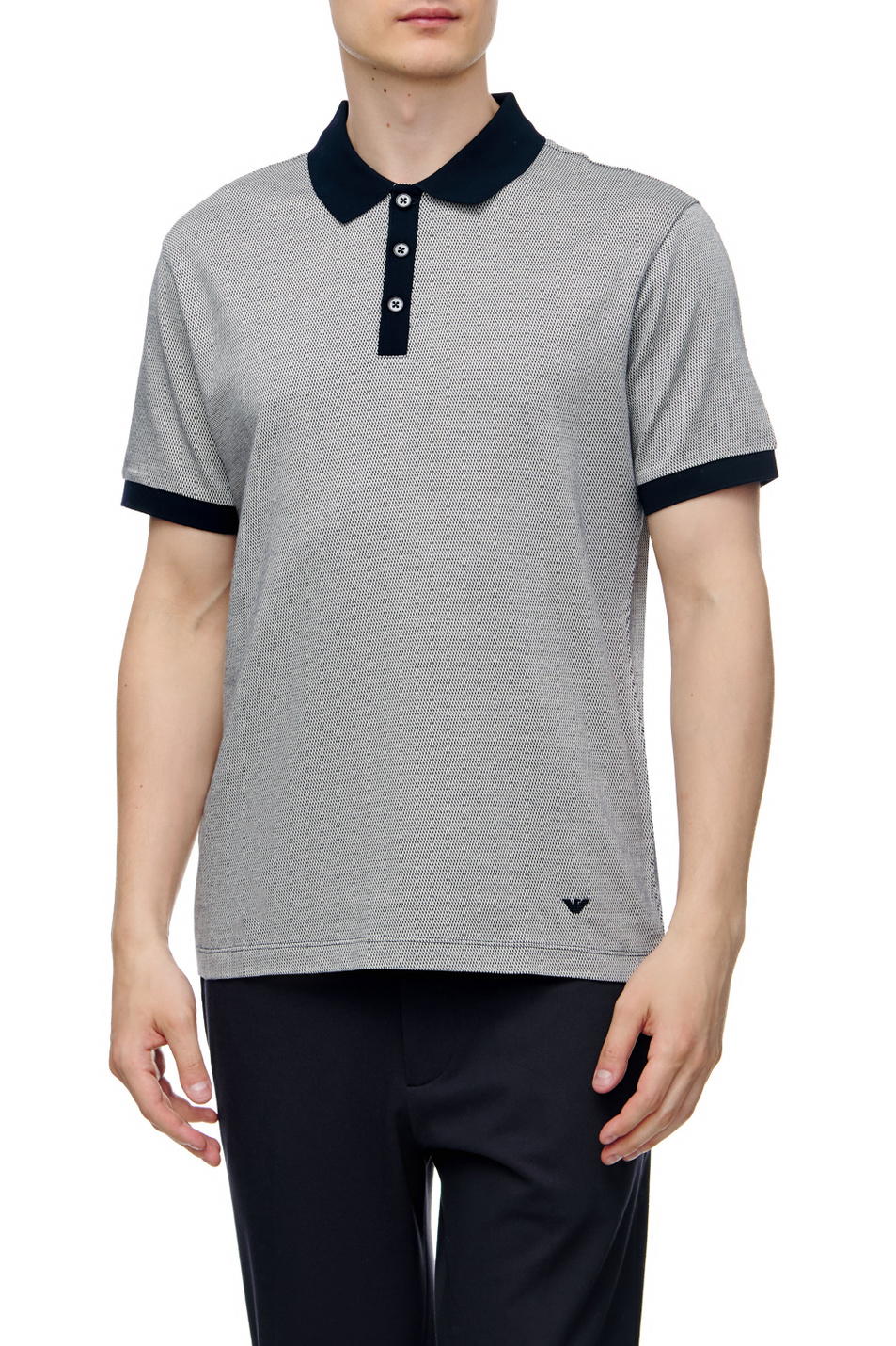 Мужской Emporio Armani Футболка поло из натурального хлопка (цвет ), артикул 6L1F7R-1JB1Z | Фото 1