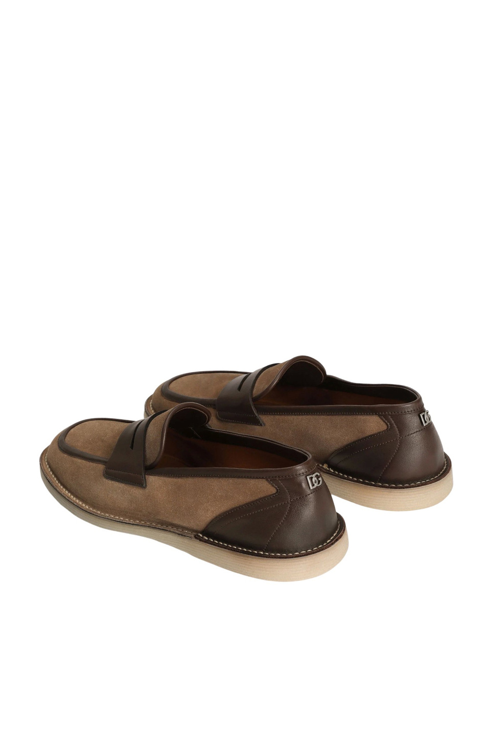 Лоферы из натуральной замши|Основной цвет:Коричневый Мужской Dolce & Gabbana Лоферы из натуральной замши (цвет ), артикул A50744-A0084 | Фото 3