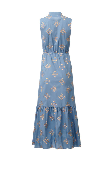 Платье GIAMBO с отложным воротником|Основной цвет:Голубой|Артикул:52210125 | Фото 2