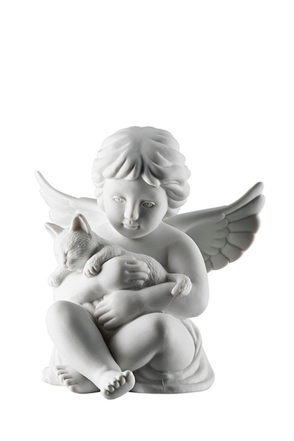 Фигурка «Ангел с котенком»|Основной цвет:Белый|Артикул:69055-000102-90517 | Фото 1