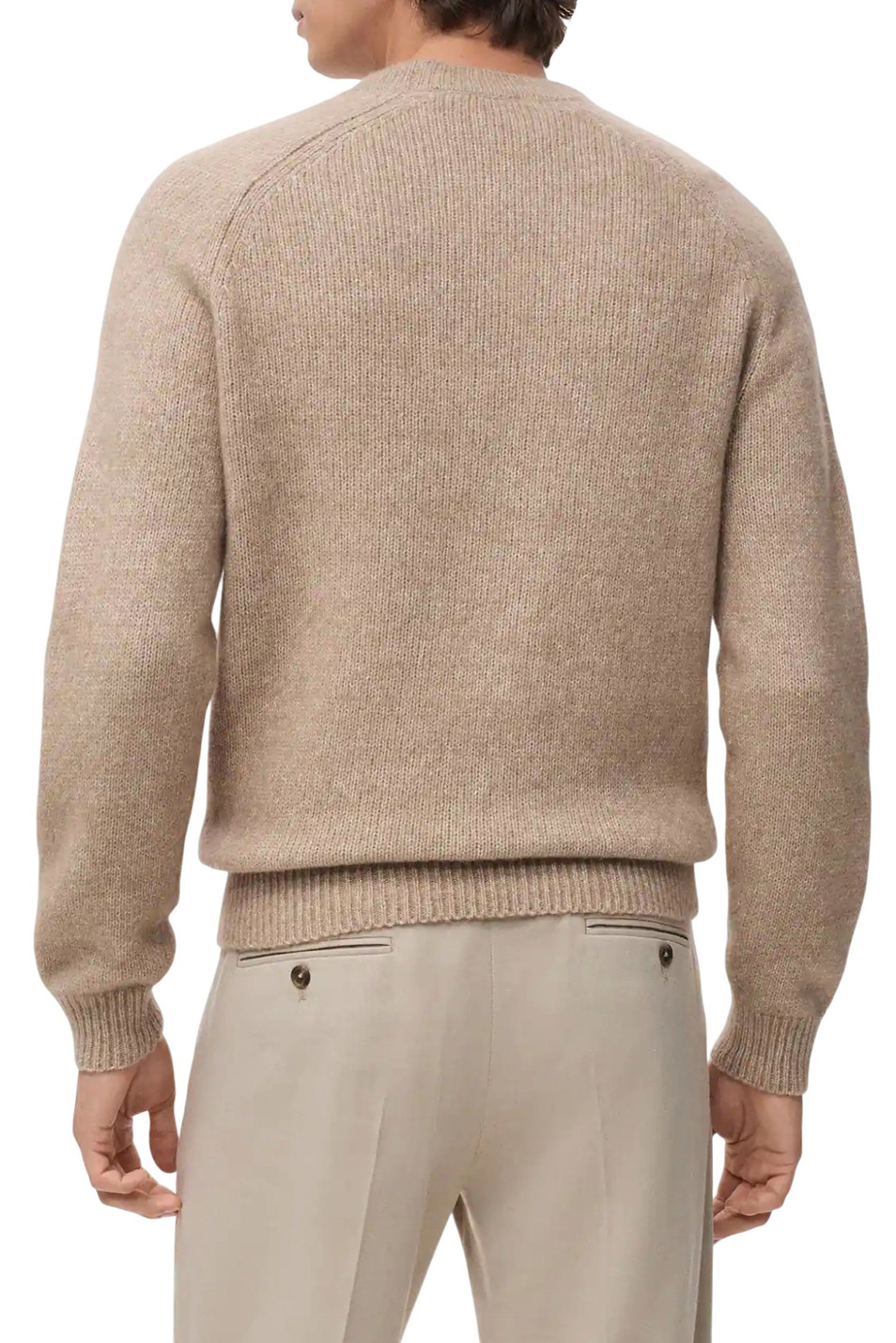 Мужской Mango Man Джемпер CRIS однотонный (цвет ), артикул 17007908 | Фото 4