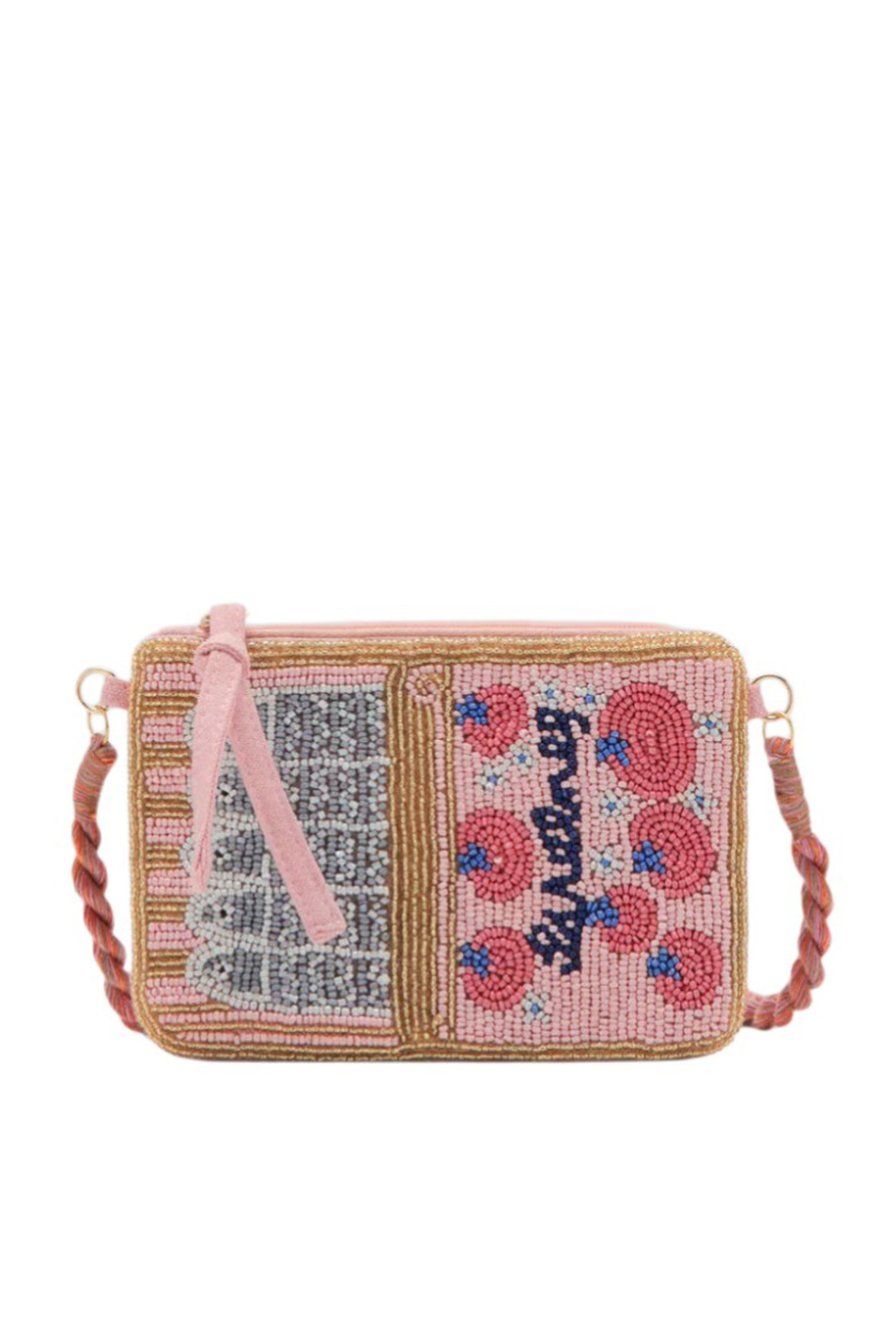 Девочкам Mango Kids Сумка SARDINA с бисером (цвет ), артикул 27046744 | Фото 1