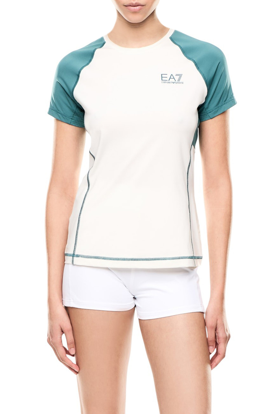 Женский EA7 Футболка с логотипом (цвет ), артикул 7W000890-AF14524 | Фото 4