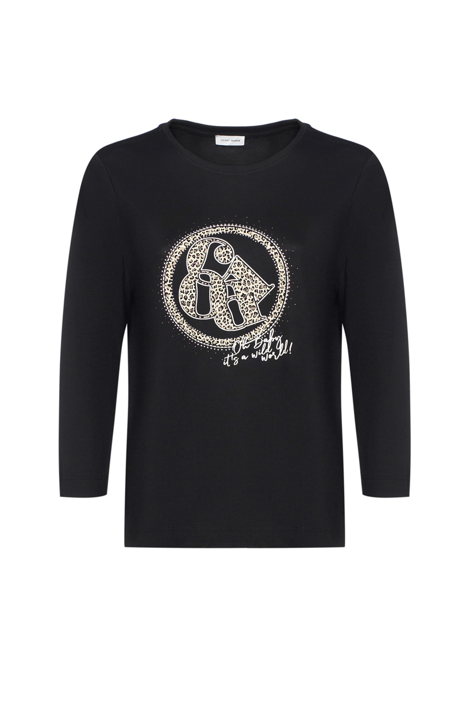 Женский Gerry Weber Джемпер с принтом и стразами (цвет ), артикул 170062-56035 | Фото 1