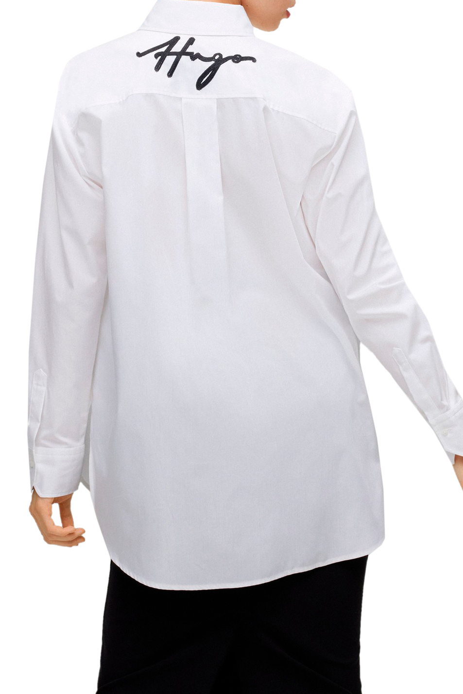 Женский HUGO Рубашка из натурального хлопка (цвет ), артикул 50477095 | Фото 4