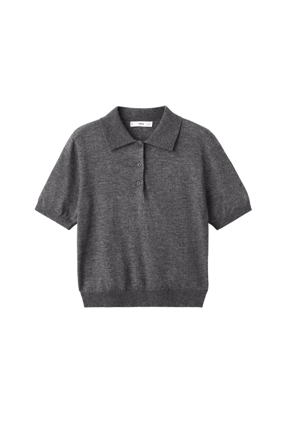 Женский Mango Джемпер поло ACADEMIA с короткими рукавами (цвет ), артикул 17007811 | Фото 1