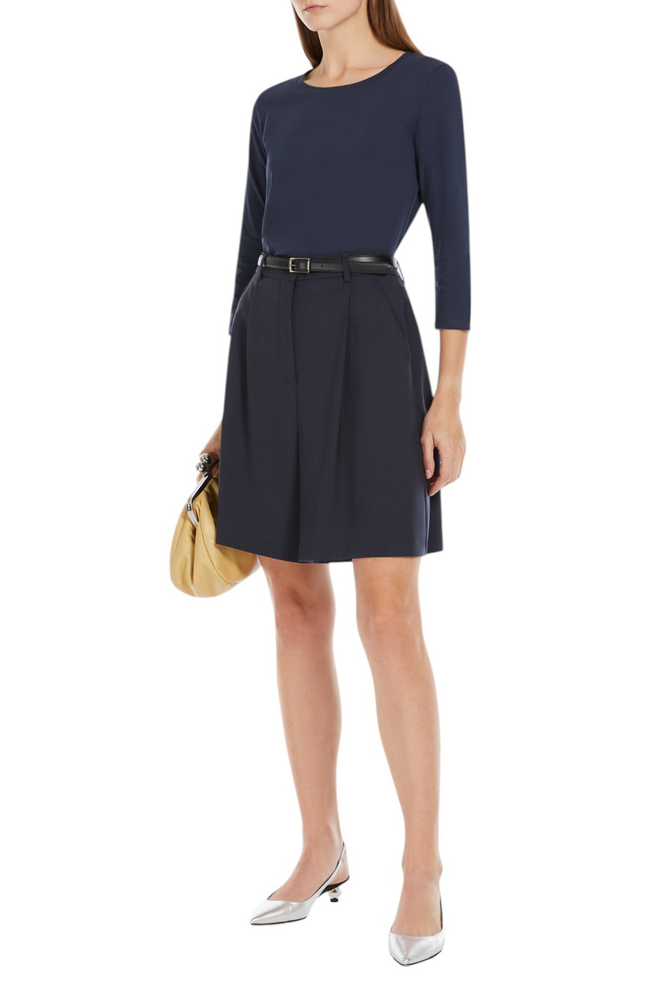 Женский Weekend Max Mara Лонгслив MULTIA из эластичного хлопка (цвет ), артикул 2525946031 | Фото 2