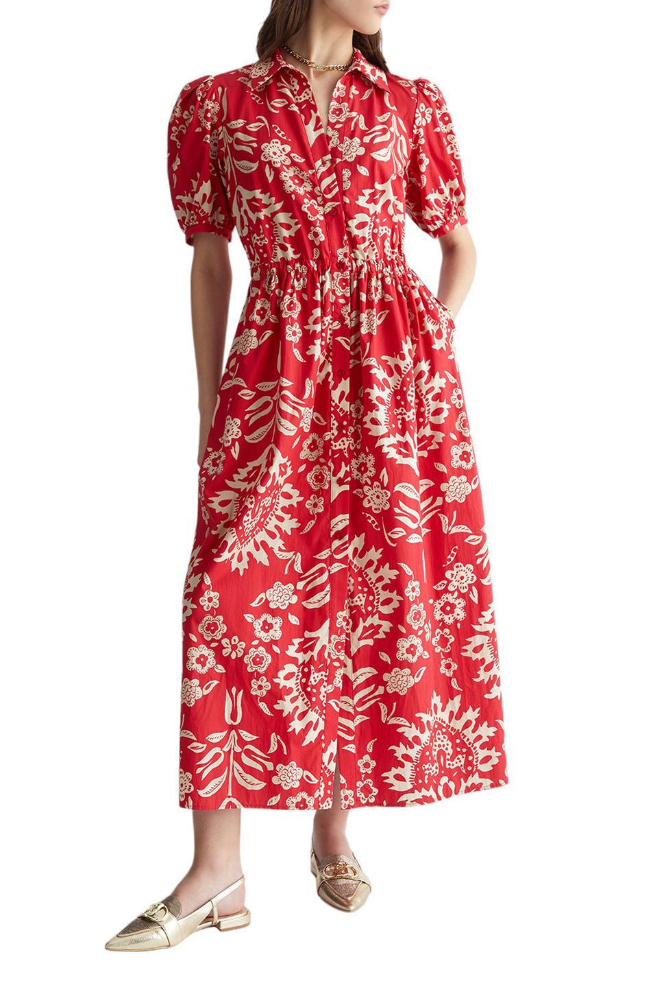 Женский Liu Jo Платье-рубашка из натурального хлопка с принтом (цвет ), артикул MA4084T3905 | Фото 2