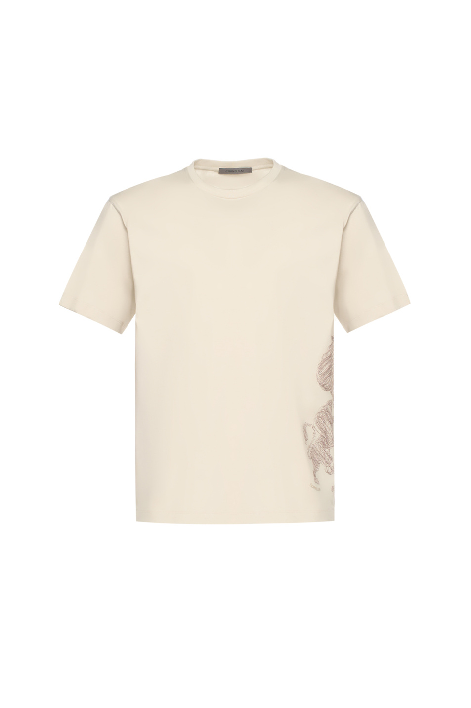 Мужской Corneliani Футболка из натурального хлопка с принтом (цвет ), артикул 27G581-2725037 | Фото 1
