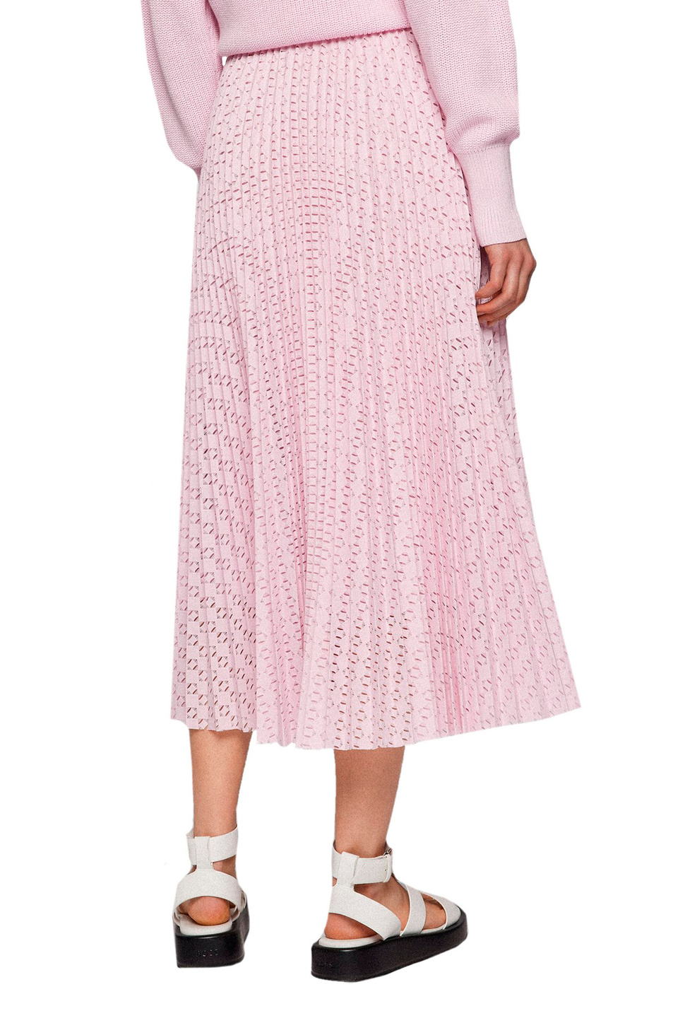 Женский BOSS Плиссированная юбка из кружева (цвет ), артикул 50472140 | Фото 4