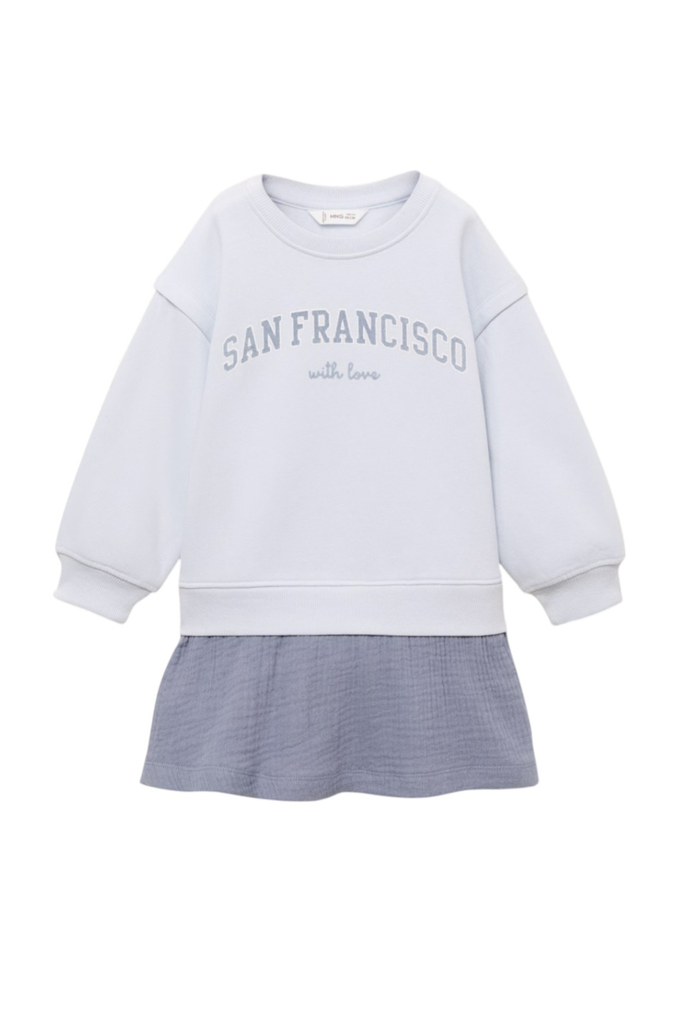 Девочкам Mango Kids Платье SANFRAN комбинированное (цвет ), артикул 17074424 | Фото 1